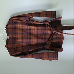 Ann Taylor Brown Long Sleeve Blouse